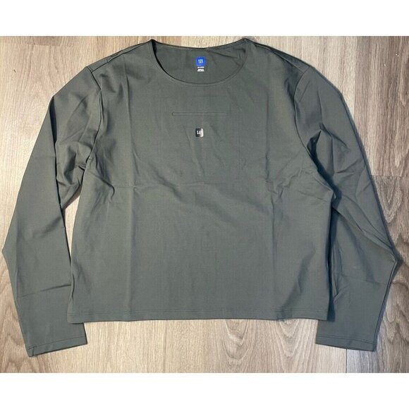 Yeezy x Gap Engineered by Balenciaga Long Sleeve Second Skin Top Green 2X Womens - Picture 1 of 6
